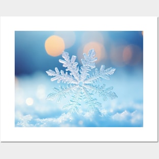 Snow Flake Nature Serene Tranquil Peace Posters and Art